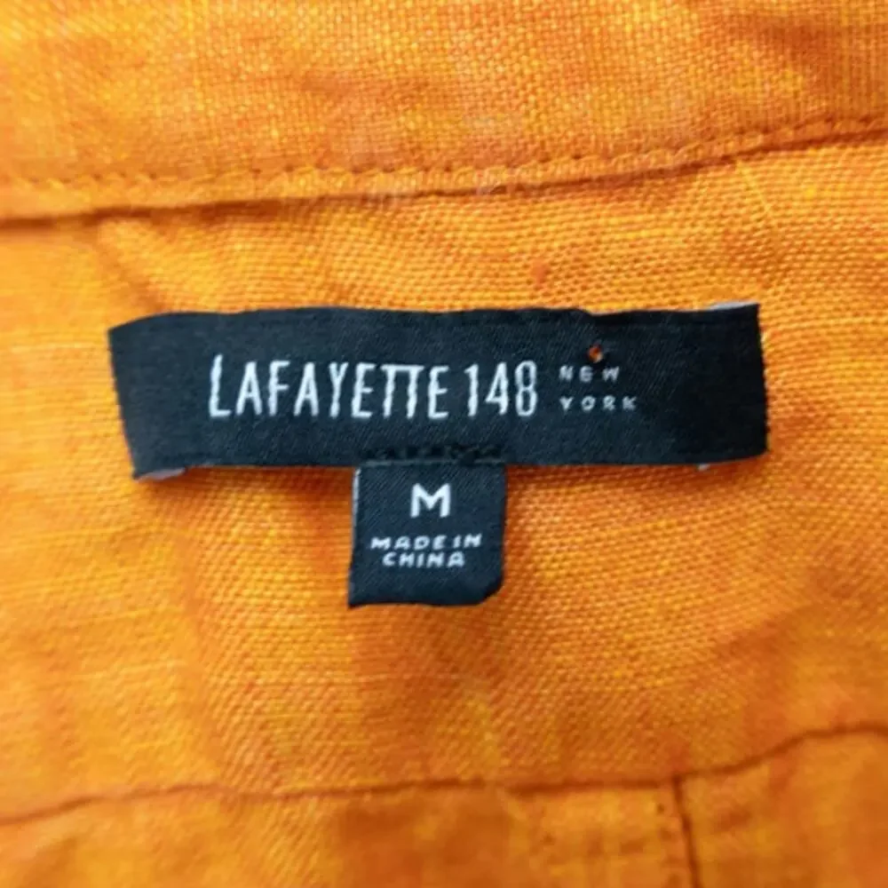 Lafayette New York Sleeveless Linen Ladies Size Medium Blouse - Picture 3 of 7